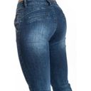 Krass&co NEW Melly& Womens M 27 Waist Wide Flare Leg Jeans Dark Wash Mid Rise Stretch Photo 2
