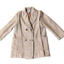 Vintage Herman Kay Coat Womens M? Used Wool Blend Brown Cream Herringbone Size M Photo 2