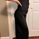 Hello Molly Satin Black Slip Dress Photo 3