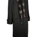 London Fog  long charcoal gray coat with scarf size 22 W Photo 0