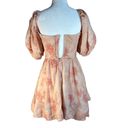 Bardot  Kiah Corset Mini Dress in Small Orange Floral Womens Mini Photo 5