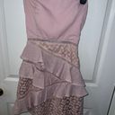 Selfie Leslie Aramis Strapless Lace & Ruffle Detail Dress Photo 2