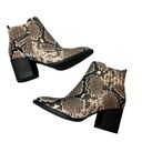 Blondo  Women's Noa Waterproof Ankle Boot sz 6 snakeskin Photo 0