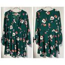 EXPRESS NWT  faux wrap green floral dress size medium Photo 1