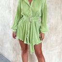 ThatsSoFetch Green Button Down Dress Photo 1