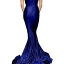 Jessica Angel  528 Off Shoulder Maxi Gown Navy Size Small NWT Photo 1