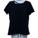 n:philanthropy  Womens L Cypress Slit T Shirt Black Distressed Short Sleeve NWT Photo 0