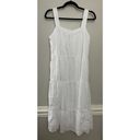 Rails NWOT  White Lightweight Flowy Square Neck Tank Midi Dress Medium Photo 3