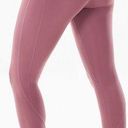 Fabletics Trapunto 7/8 High Waisted Midi Ankle Leggings Corset Quilted Mauve S Photo 1