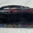 Patricia Nash  Womens Rienzo Satchel Purse Multicolor Dark Floral Leather Tassel Photo 11