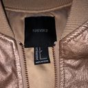 Forever 21 Rose Gold Bomber Jacket Photo 5