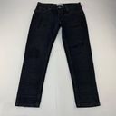 One Teaspoon  Black Distressed Denim Slim Leg Jeans 18352C 30 New Photo 0