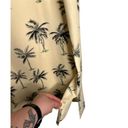 The Moon Vintage Pineapple Dress Palm Trees Cream Black Silk  Size Large EUC Photo 4