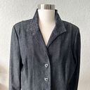 St. John  Sport Dark Denim Ruffle Jacket Photo 2