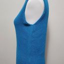 st. john's bay  turquiose sleeveless cable knit turtleneck sweater size medium Photo 2