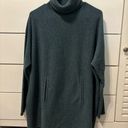 Garnet Hill  Oversized Turtleneck Sweater Teal Photo 2