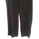 Kona Sol  Black Wide Leg Double Slit Beach Coverup Pants Women Sz M Photo 5