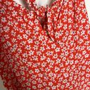 Old Navy NWT  Red Floral Sleeveless Cropped Jumper Jumpsuit Photo 2