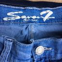 Seven7  Light Wash Factory Distressed Paint Spatter Straight Leg Jeans Size 27 Photo 1