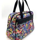 LeSportsac  Medium Travel Bag Vintage Multi Logo Print Duffle Weekender Photo 1