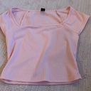 pink square neck top Size XS Photo 0