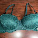 Savage X Fenty Dark Green Lace Bra Photo 0