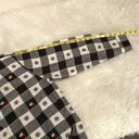 Dress Barn  winter snowman plaid checkered button down long sleeve top size Large Photo 10