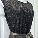 Candalite Black Lace Ribbon Belt Maxi Dress Photo 1