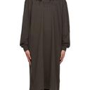 Fear of god  ESSENTIALS Gray Long Sleeve Midi Dress Photo 4