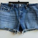 Good American  Good '90S Indigo 156 Cut Off Jean Shorts NWT Size 14 / 32 Photo 1