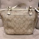 Coach Signature Canvas Peyton Handbag Photo 4