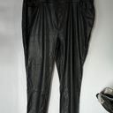 Terra & Sky  Black Pleather‎ Skinny Pants Size 2X Photo 0