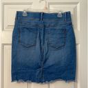 Apt. 9  Denim Jean Pencil Skirt Pockets Slit Stretch Whiskered Blue Wash Sz 12 Photo 1