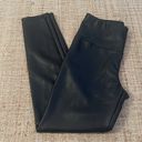 Rachel Zoe  Black Faux Leather Legging size 6 Photo 2