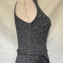 Krass&co G.A.S.  Knit Mockneck Midi Dress Size Medium Black White Tie Belt Australia Photo 3