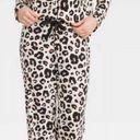 Stars Above Women's Soft Long Sleeve Top and Pants Pajama Set Leopard print L Photo 1