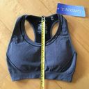 Danskin  Seamless Racerback Sports Bra, Gray, Black, Size S Photo 7