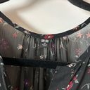 Uniqlo Midi Floral Print Button Up Dress Black Size XS LIKE NEW Photo 4