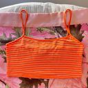 Sabo Skirt y2k striped orange crop cami Photo 0