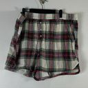 Aerie  Plaid Pajama Shorts Size XXL Photo 0