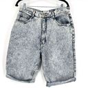 Bermuda NWT Vintage Stefano 80s Womens Acid Wash Bow Pocket Denim Shorts  Sz 18 Photo 1