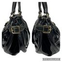 Longchamp Black Patent Leather Dual Handle Satchel Shoulder Bag Photo 4