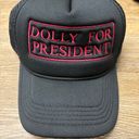 Dolly For President Trucker Hat Black Photo 0