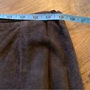 Style & Co Vintage A Line Brown Leather . genuine suede leather Skirt 12 L Lined Photo 5