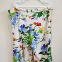 Jams World  Vintage Colorful English Garden Floral Wide Leg Cropped Pants Large Photo 6