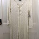 Angie  boho bell-sleeve lace duster tie-up front Photo 4