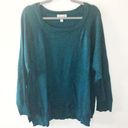 Dress Barn  Sweater Teal Scoop Neck Knit Sz 2X GUC Plus Size Casual Long Sleeve Photo 0