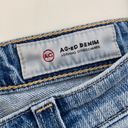 AG Adriano Goldschmied  The Jodi Crop Denim Blue Jeans Flare Slit Hem EUC Sz 25 Photo 2