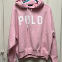 Ralph Lauren Polo Oversized Crop Pink Hoodie Photo 0