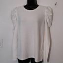 Nine West  white puffy sleeve sweater Photo 0